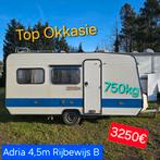 Caravane Adria 750kg Permis de conduire B, 4 couchages, sall, Jusqu'à 4, 50 kg ou moins, Coin salon convertible, Réfrigérateur