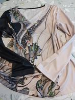 Zwarte latte  t shirt longsleeves 48 Elly en Yvonne, Kleding | Dames, T-shirts, Verzenden, Zwart, Maat 46/48 (XL) of groter, Lange mouw