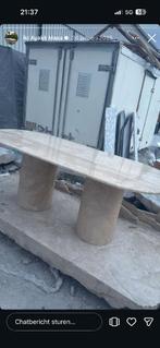 Travertin en marmer tafels op maat!, Huis en Inrichting, Tafels | Eettafels, Ophalen, Nieuw