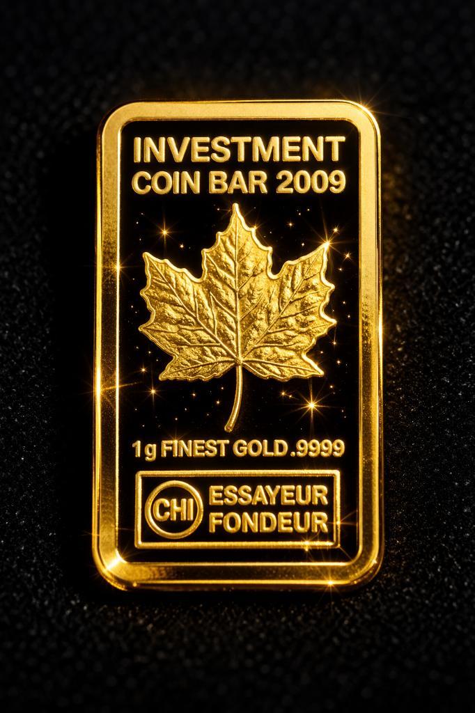 1g goudbaar goudmunten 9999, Timbres & Monnaies, Métaux nobles & Lingots, Or, Enlèvement ou Envoi