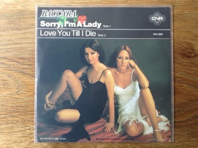single baccara, CD & DVD, Vinyles Singles, Housse de protection extérieure, Pochette photo, Pressage original, Single, 1970 - 1979