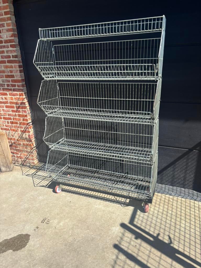 Rekken op wieltjes 5 stuks, Ophalen