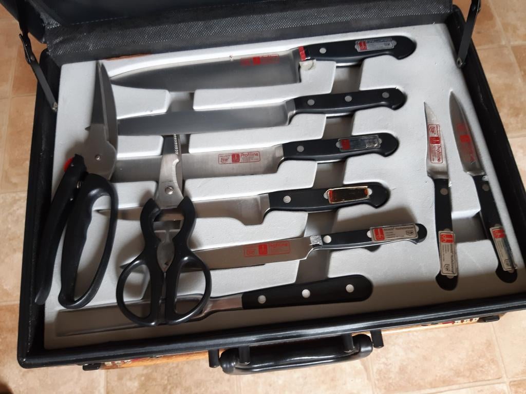 12delige messenset chromolit, Huis en Inrichting, Keuken | Bestek, Ophalen