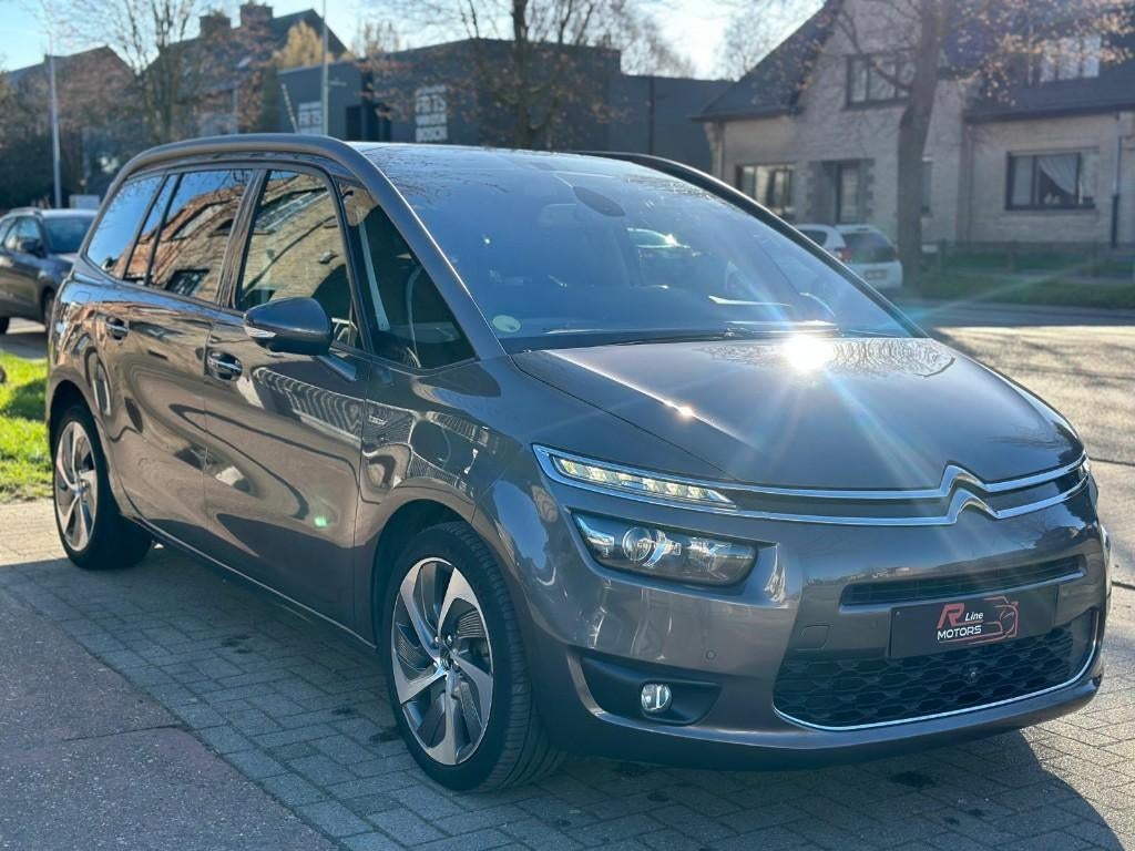 Citroen C4 Picasso - 2.0HDI - Exclusive - 7zit - Automaat, Autos, Citroën, Cuir, Argent ou Gris, Entreprise, Entretenue par le concessionnaire
