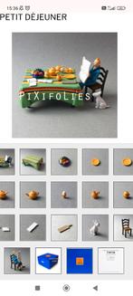 Détail objets pixi 46912 tintin petit déjeuner tbe, Collections, Envoi, Utilisé, Autres types