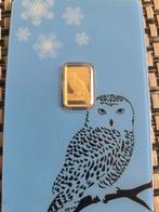 Lingot 1gr or chouette, Timbres & Monnaies, Enlèvement ou Envoi, Or