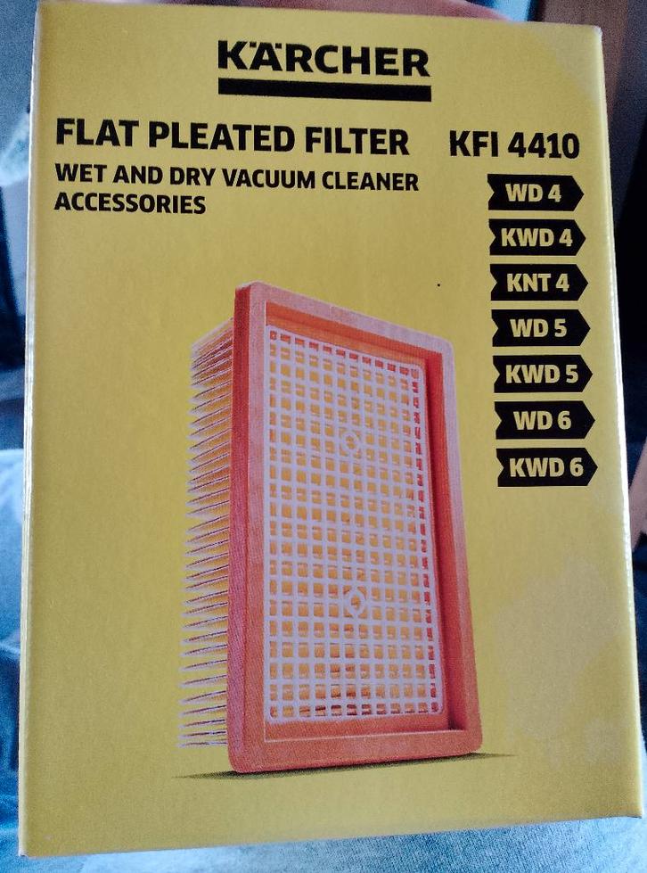 ​Kärcher Vlakfilter KFI 4410 - Nieuw in doos (WD 4 / 5 / 6, Huis en Inrichting, Schoonmaakartikelen, Ophalen
