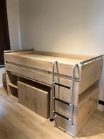 Halve hoogslaper met bureau, Ophalen, Gebruikt, Halfhoogslaper