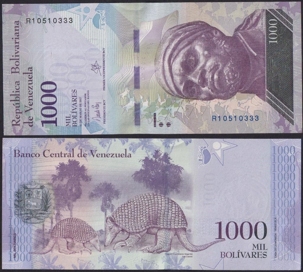 Venezuela 1.000 Bolivares, Ophalen of Verzenden, Zuid-Amerika, Los biljet