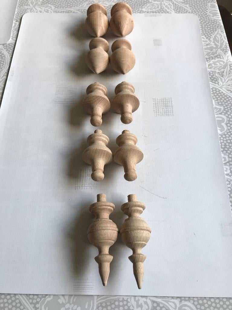 klok en kast onderdelen in beuken hout, Antiek en Kunst, Ophalen