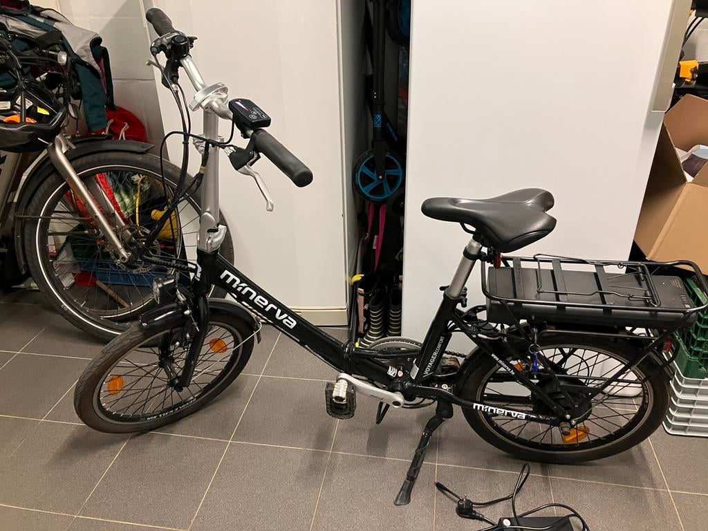 Elektrische plooifiets minerva, Enlèvement, Comme neuf, Totalement pliable, Vitesses