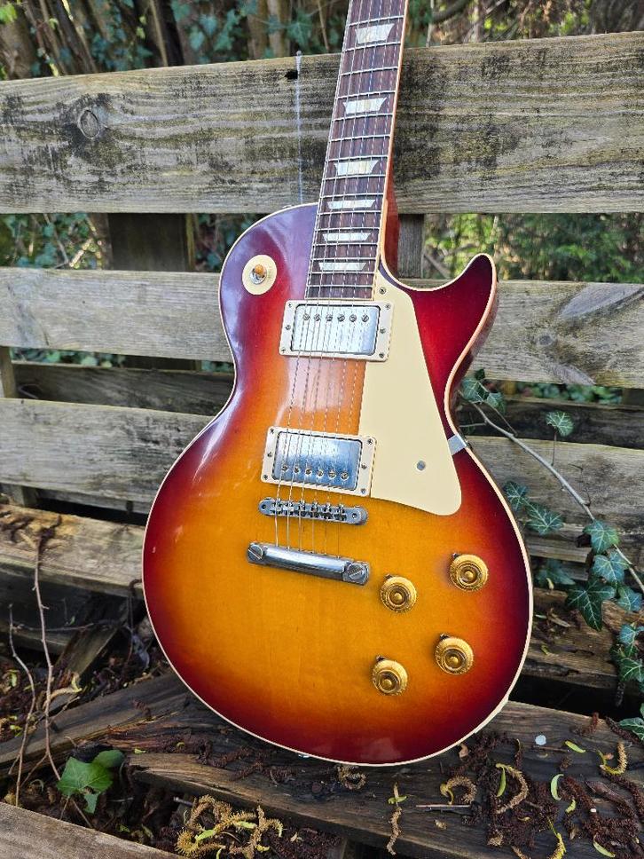 Gibson Les Paul R8 2019 Tea Burst Custom Shop, Muziek en Instrumenten, Snaarinstrumenten | Gitaren | Elektrisch, Gebruikt, Solid body