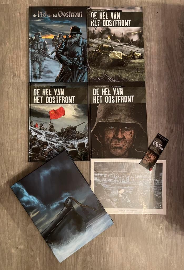 De hel van het oostfront Box gelimiteerd + libris  4 hc, Boeken, Stripverhalen, Nieuw, Complete serie of reeks, Ophalen of Verzenden