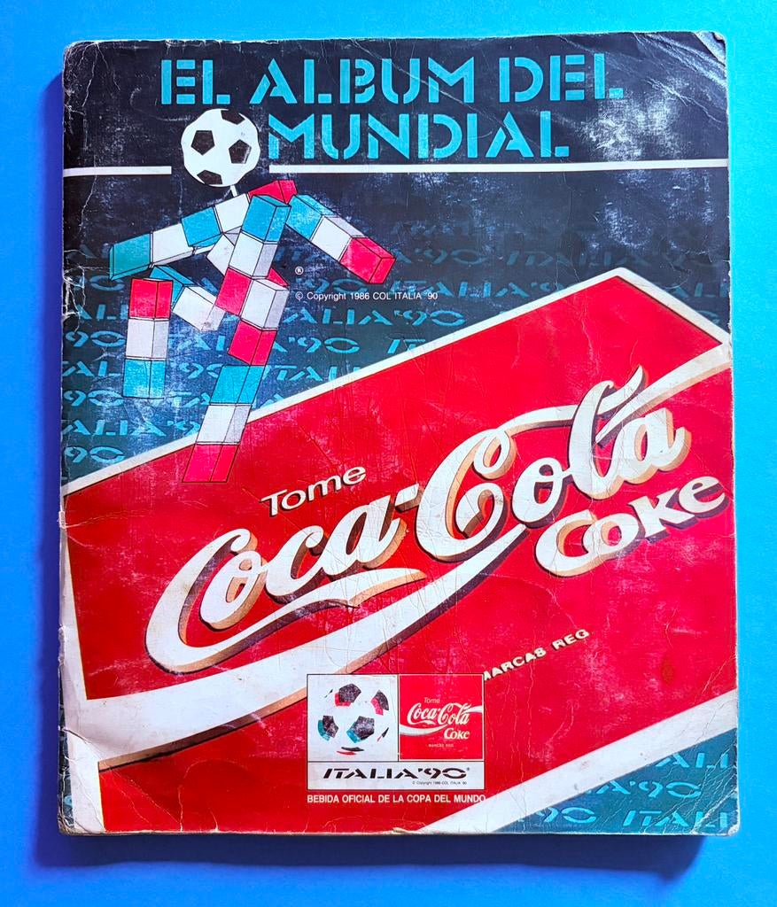 Album complet Panini World Cup Italia 90 Coca-Cola, Envoi, Utilisé, Autocollant