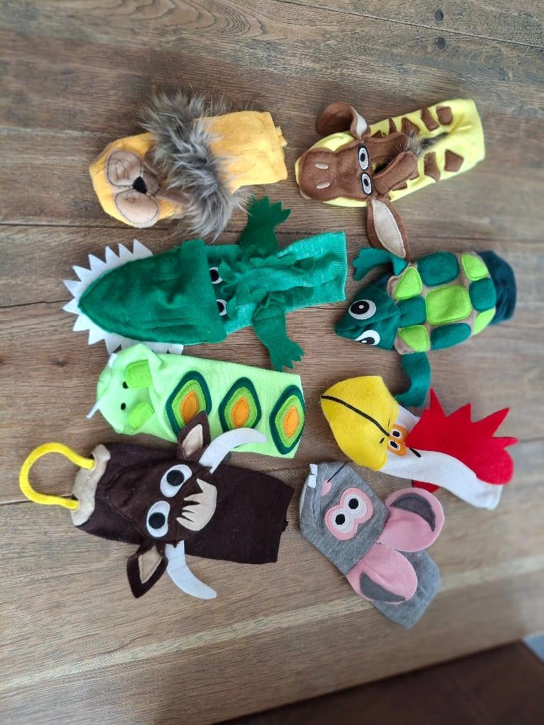 8 stuks handpoppen - NIEUW!, Kinderen en Baby's, Ophalen of Verzenden