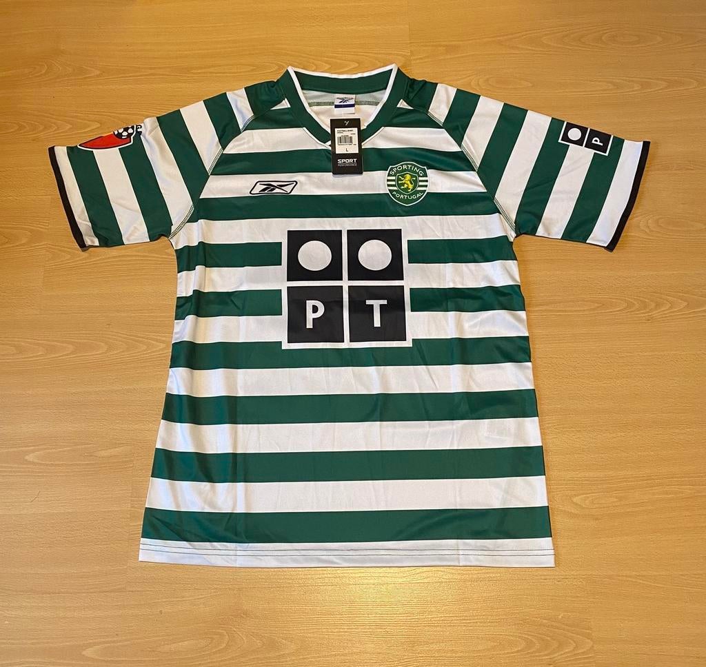 Sporting thuisshirt Ronaldo, Sport en Fitness, Voetbal, Maat L, Ophalen of Verzenden, Zo goed als nieuw, Shirt
