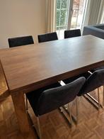 Mooie eettafel uit massief hout teak, 90x180cm, Ophalen, Zo goed als nieuw