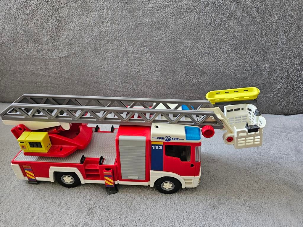 Playmobil  - camion pompiers avec la grande échelle, Enlèvement ou Envoi
