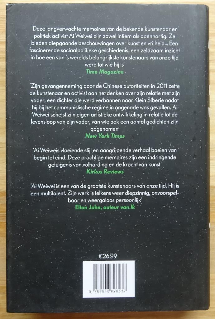 Ai Weiwei, memoires, Weiwei, Nieuw, Ophalen of Verzenden, Schilder- en Tekenkunst
