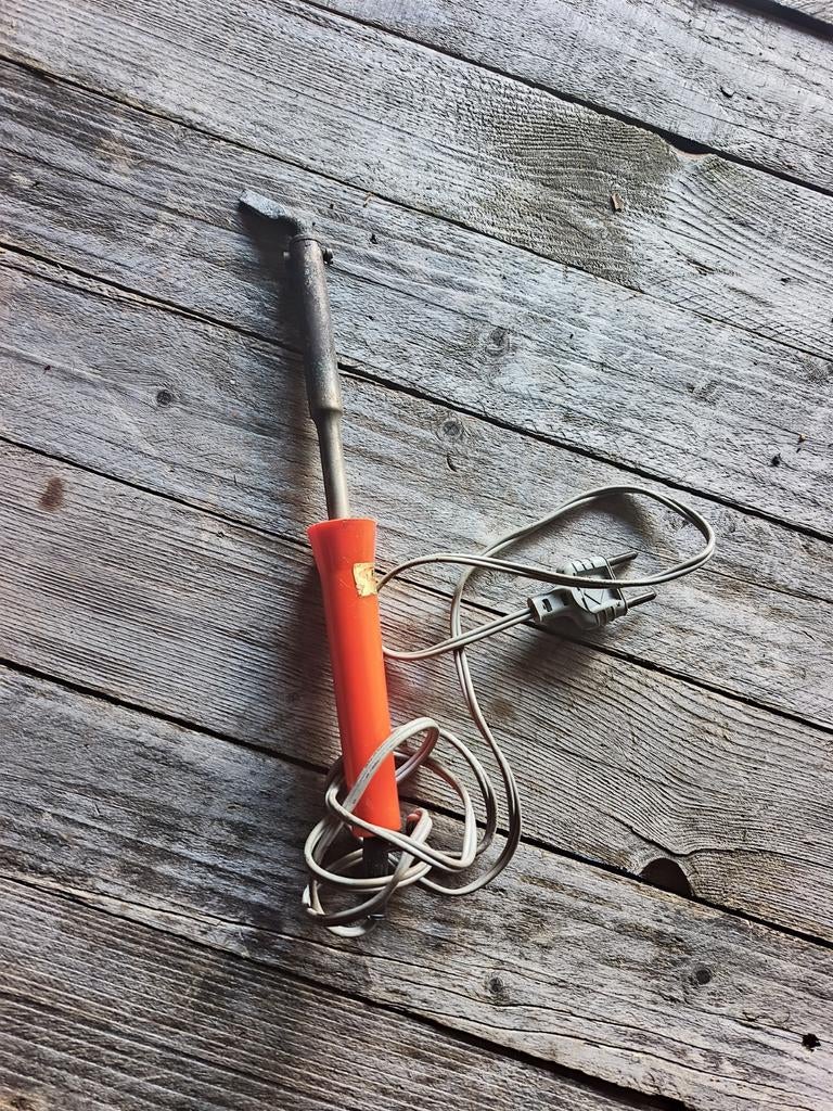 Fer à souder vintage, fonctionnel, idéal pour les loisirs et, Bricolage & Construction, Enlèvement ou Envoi, Utilisé