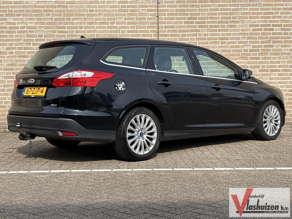 Ford Focus Wagon 1.0 EcoBoost Titanium | Climate | Cruise |, Auto's, Ford, Focus, Zwart, Start-stop-systeem, Zwart