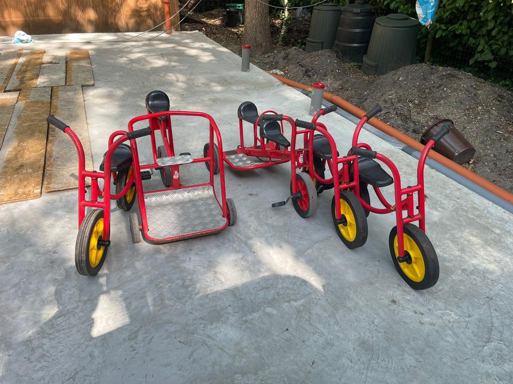 Oerdegelijke twee- en driewielers van we-play en winther, Enlèvement, Utilisé, Véhicule à pédales