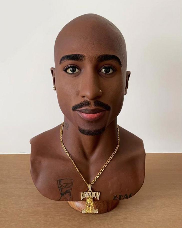 Tupac Shakur - 2Pac - Statue MAKAVELI !, Collections, Statues & Figurines, Neuf, Enlèvement