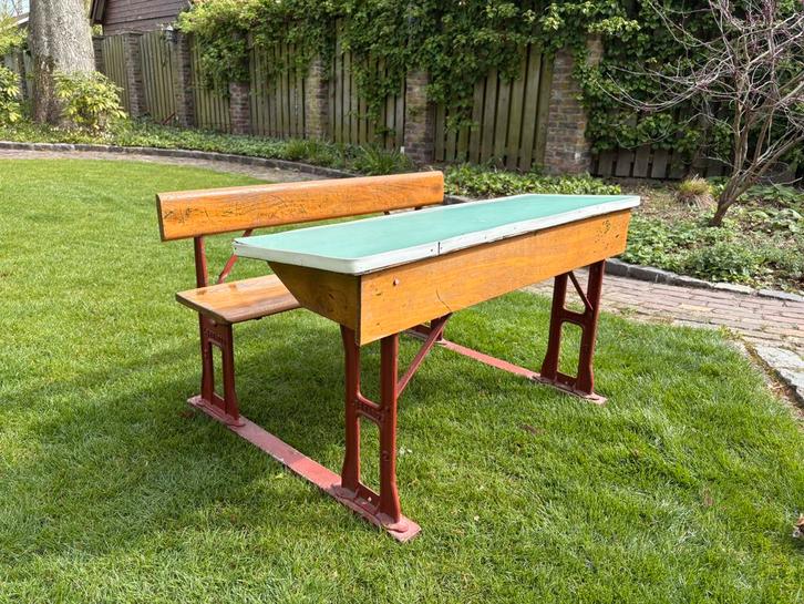 Banc d'école Lennards antique, Antiquités & Art, Antiquités | Meubles | Tables, Enlèvement