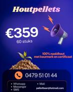 pellets houtpellets witte 100 prct naaldhout kermerk certif, Tuin en Terras, Brandhout, Verzenden