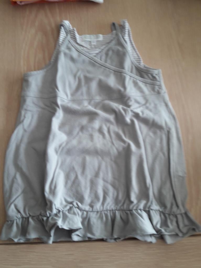 Here-There kleedje 134 grijs, Kinderen en Baby's, Gebruikt, Meisje, Ophalen of Verzenden, Jurk of Rok