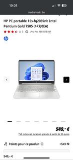 HP 15s-FQ2069nB Intel Pentium Gold 7505 laptop, Computers en Software, Chromebooks, Ophalen, Zo goed als nieuw
