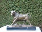 taureau en bronze signé + cachet , MILO ., Enlèvement ou Envoi, Bronze