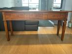 Houten bureau / schrijftafel met 3 laden - mooie staat, Huis en Inrichting, Ophalen, Gebruikt, Bureau