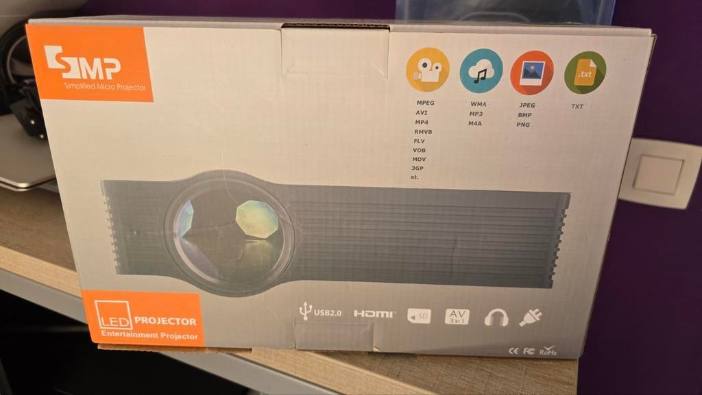 Beamer projector , nieuw, Computers en Software, Pc speakers, Ophalen