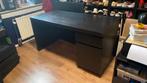Ikea malm zwartbruin bureau, Huis en Inrichting, Bureaus, Ophalen, Gebruikt, Bureau