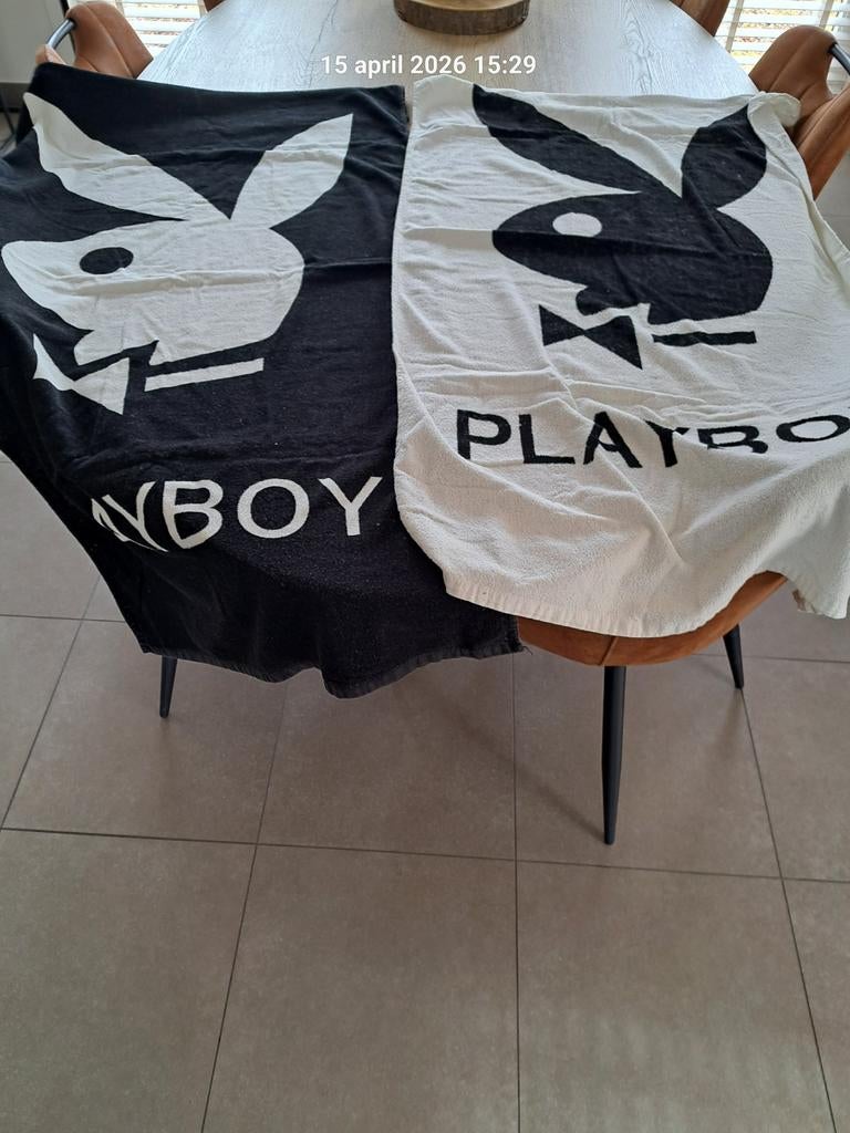 Playboy handdoeken + kamerjas, Ophalen of Verzenden, Wit