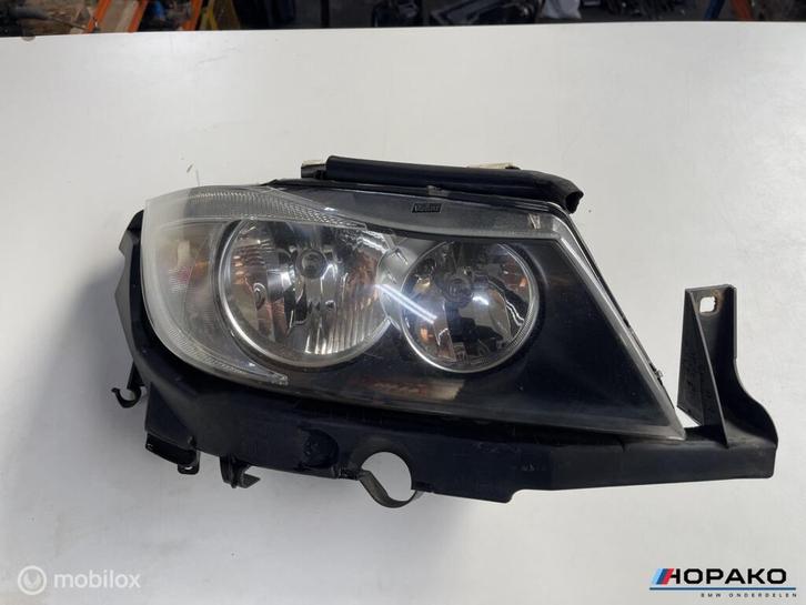 Koplamp rechts BMW 3 serie E90 E91 hallogeen 694272206, Auto-onderdelen, Verlichting, Gebruikt, Ophalen of Verzenden