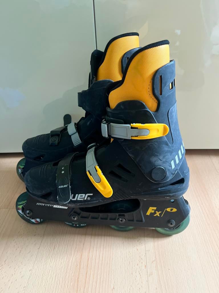 Inline skates Bauer FX1 – maat 9 (EU 44), Rollers 4 roues en ligne, Bauer, Enlèvement ou Envoi, Utilisé