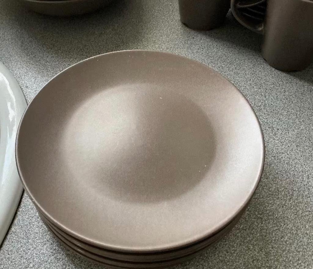 6 dessertborden IKEA dinera bruin, Huis en Inrichting, Ophalen, Gebruikt