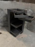 Industrieel metalen gereedschapskastje, Ophalen, Zo goed als nieuw