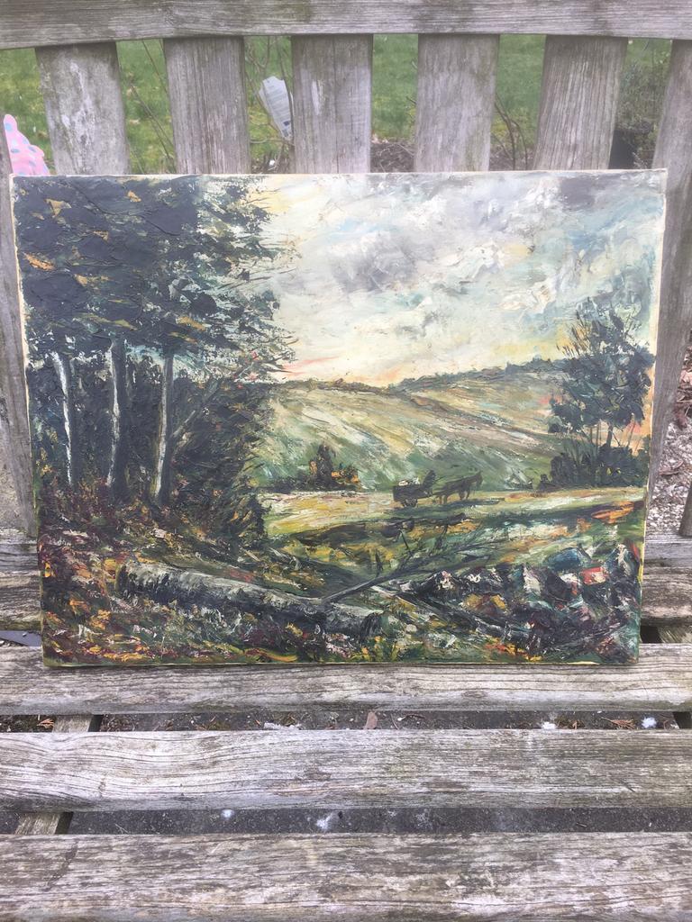 Landschap, Antiek en Kunst, Ophalen of Verzenden