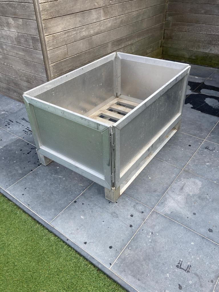 Pallet en opzetbak in aluminium, Tuin en Terras, Ophalen, Zo goed als nieuw