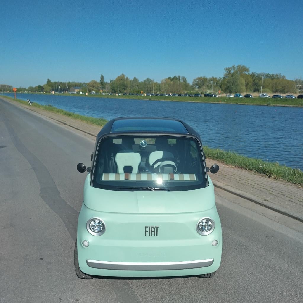 Unieke kans - Full option Fiat Topolino, Auto's, Automaat, Achterwielaandrijving, Overige bekleding, Elektrisch