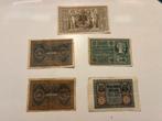 5 oude, duitse bankbiljetten, Ophalen of Verzenden