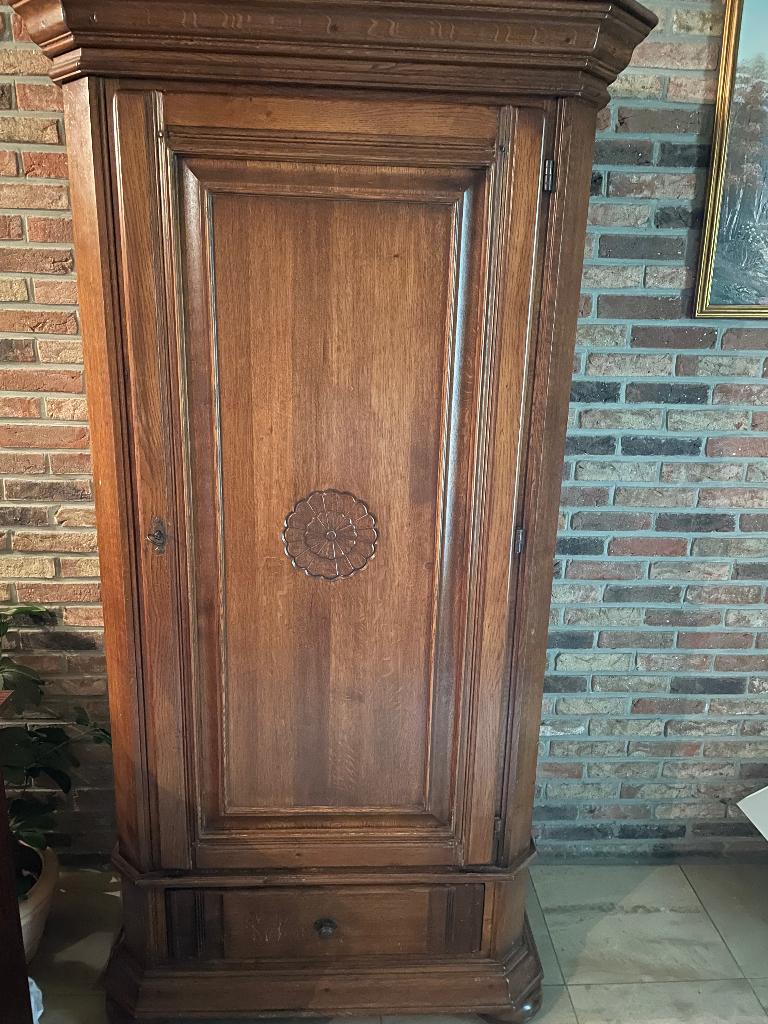 halkast, Ophalen, Eikenhout, 50 tot 100 cm, Zo goed als nieuw