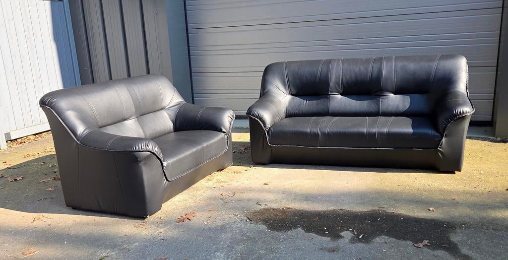 Driezit + tweezit, donkerblauw, Ophalen, Gebruikt, Kunststof