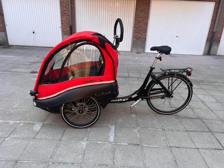 Vélo cargo Winther Kangaroo – 2 enfants – prêt à rouler !, Vélos & Vélomoteurs, Vélos | Vélos avec bac, Utilisé, Autres marques