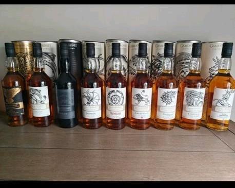 Collection Whisky Game of Thrones 9 bouteilles, Collections, Vins, Enlèvement ou Envoi