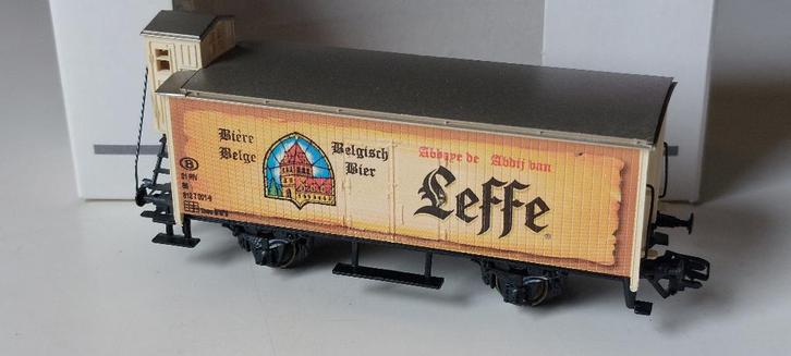 SNCB/NMBS MARKLIN BELGISCHE BIERWAGEN *LEFFE* HO*AC, Hobby en Vrije tijd, Modeltreinen | H0, Zo goed als nieuw, Wagon, Wisselstroom