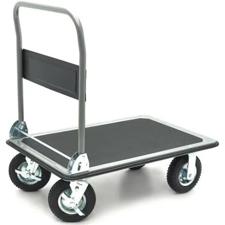 Plateauwagen opvouwbaar 350 KG (Zemst), Doe-het-zelf en Bouw, Transportwagens, Zo goed als nieuw, Ophalen